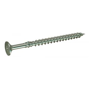 Silvermate 816 spaanplaatschroef platkop deeldraad 4.0x55/34 mm Torx TX 20 staal gehard verzinkt 816.40055.1022