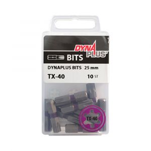 Dynaplus schroefbit 25 mm Torx TX 40 paars blister 10 stuks 8938.00.10040