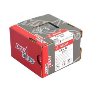 Dynaplus Unischroef staal verzinkt VZ platkop PK Pozidriv PZ 3 6.0x200/80 mm 100 stuks 0280.01.51401