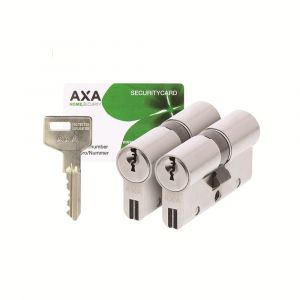 AXA dubbele veiligheidscilinder set 2 stuks gelijksluitend Xtreme Security 30-30 7261-00-08/G2