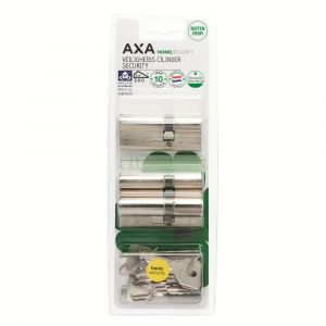 AXA dubbele veiligheidscilinder set 3 stuks Security verlengd 30-45 7211-03-08/BL3