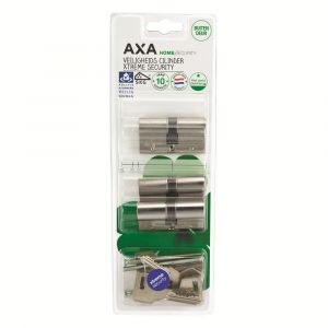 AXA dubbele veiligheidscilinder set 3 stuks gelijksluitend Xtreme Security 30-30 7261-00-08/BL3