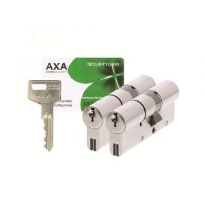 AXA dubbele veiligheidscilinder set 2 stuks gelijksluitend Xtreme Security verlengd 30-45 7261-03-08/BL2