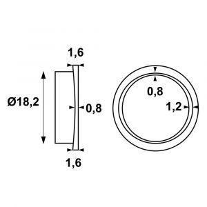 AXA deurkruklager Curve 6600-31-95