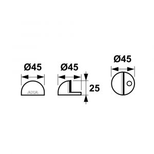 AXA deurstopper FS45 6900-02-81/E