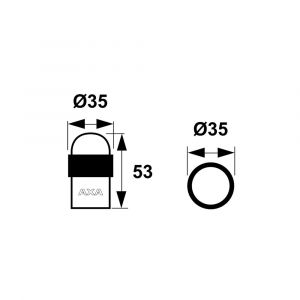 AXA deurstopper FS35T 6900-04-81/E