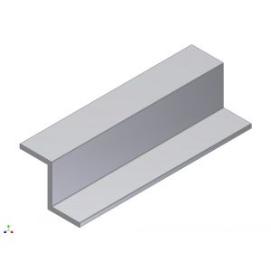 AluArt Z-profiel 15x20x15x2 mm L 3000 mm per 2 stuks aluminium brute AL078167