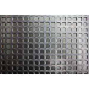 AluArt plaat 2000x1000x2 mm vierkantperforatie 5 mm aluminium brute AL122416