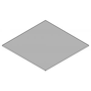 AluArt plaat 2000x1000x1 mm VOM1 aluminium geanodiseerd AL123116