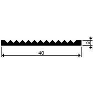 AluArt slijtstrip 40x3 mm VOM3 goudkleurig L 1000 mm set 6 stuks aluminium geanodiseerd 8713329938078 AL221342