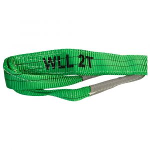 Konvox hijsband met lussen groen 2 ton 8 m LAZE1400-2003