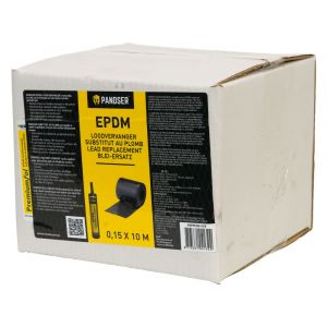 Pandser EPDM loodvervanger 0,15x10 m zwart WKFEP300-1015
