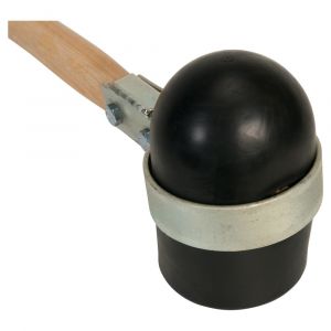 Gripline hamer rubber Rotterdams model zacht zwart met gat RBP05200-0096