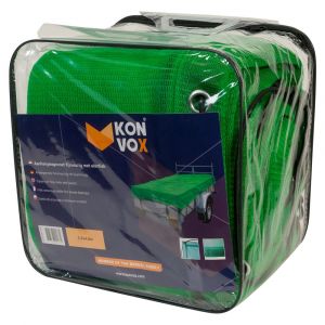 Konvox aanhangwagennet fijnmazig met elastiek 250x450 cm groen LAZE1400-2237