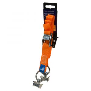 Konvox Smartlok Systeem spanband 25 mm klem 803 fitting 5018 LC 175 daN 1,50 m oranje LAZE1001-0669