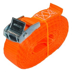 Konvox spanband 25 mm klemgesp 804 LC 250 daN 25 mm 4 m oranje LAZE1400-4605