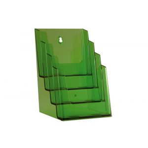 Nedco Display folderhouder meervoudig 4 vaks A5 NedNeon Green 20200564