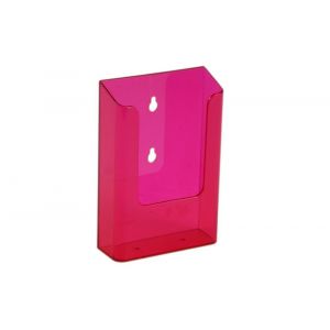 Nedco Display folderhouder wand 1/3 A4 NedNeon Red 20300161