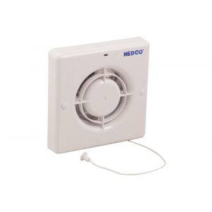 Nedco ventilator axiaal badkamer-toiletventilator CR 100 P ABS kunststof wit 61801100