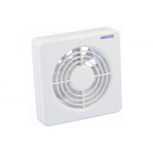 Nedco ventilator axiaal badkamer-keukenventilator CR 150 ABS kunststof wit 61803000