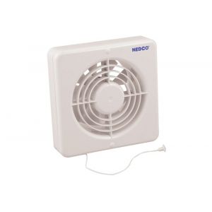 Nedco ventilator axiaal badkamer-keukenventilator CR 150 P ABS kunststof wit 61803100