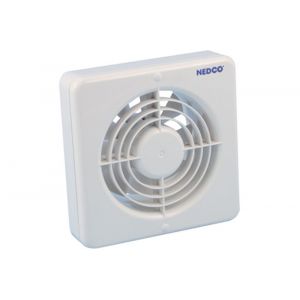 Nedco ventilator axiaal badkamer-keukenventilator CR 150 AVT ABS kunststof wit 61803900