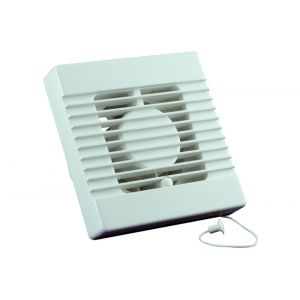 Nedco ventilator axiaal badkamer-toiletventilator EF 100 P ABS kunststof wit 61809100