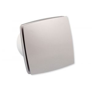 Eurovent ventilator axiaal badkamer-toiletventilator LD 100 ABS kunststof front aluminium 61900127