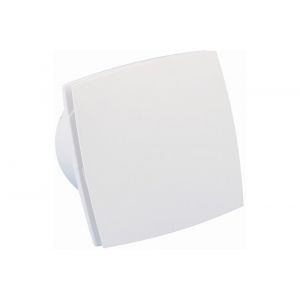 Eurovent ventilator axiaal badkamer-toiletventilator LD 125 ABS kunststof front wit 61900300