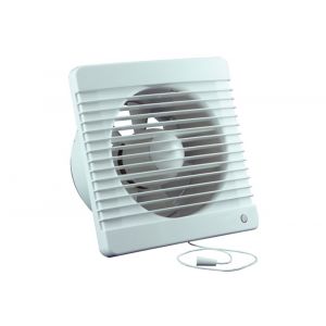 Eurovent ventilator axiaal badkamer-toiletventilator MV 100 ABS kunststof wit 61903700