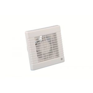 Eurovent ventilator axiaal badkamer-keukenventilator M1T 150 ABS kunststof wit 61906100