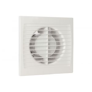 Eurovent ventilator axiaal badkamer-toiletventilator S 100 ABS kunststof wit 61906400