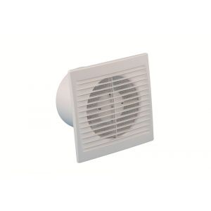 Eurovent ventilator axiaal badkamer-toiletventilator SV 100 ABS kunststof wit 61906500