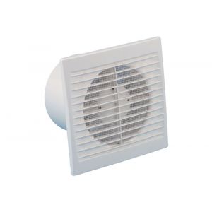 Eurovent ventilator axiaal badkamer-toiletventilator S 125 ABS kunststof wit 61906900