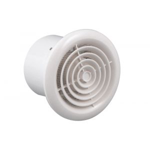 Eurovent ventilator axiaal badkamer-toiletventilator PF 100 ABS kunststof wit 61907900