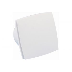 Eurovent ventilator axiaal badkamer-toiletventilator LDT 150 timer wit front 61909100