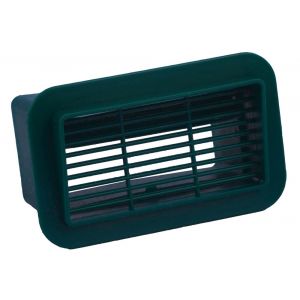 Nedco ventilatie lamellenrooster 110x54 mm PP kunststof groen 62503404