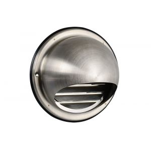 Nedco ventilatie buitenrooster bol model diameter 180 mm RVS 62600411