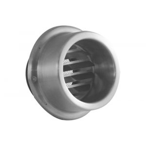 Nedco ventilatie buitenrooster kraag model diameter 100 mm RVS 62604211