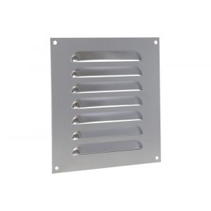 Nedco ventilatie schoepenrooster vlak model 150x150 mm aluminium 62902807