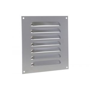 Nedco ventilatie schoepenrooster vlak model 200x200 mm aluminium 62902907