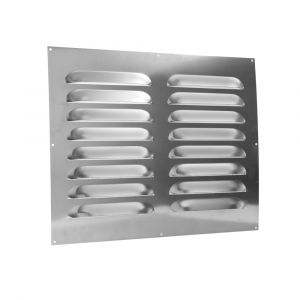 Nedco ventilatie schoepenrooster vlak model 500x400 mm aluminium 62904407V