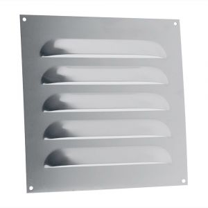 Nedco ventilatie Bold Line schoepenrooster vlak model 250x250 mm aluminium 62904807V