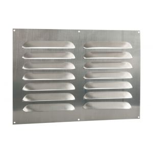 Nedco ventilatie Bold Line schoepenrooster vlak model 500x350 mm aluminium 62905507