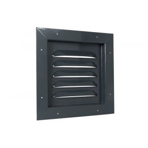 Nedco ventilatie Heavy Bold rooster 340x340 mm inbouw antracietgrijs RAL 7016 62906025