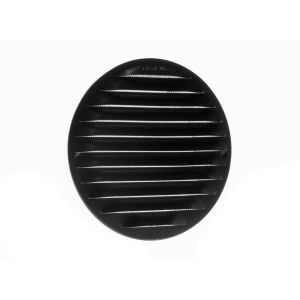 Nedco ventilatie aluminium schoepenrooster diameter 160 mm zwart 62907901