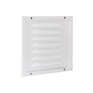 Nedco ventilatie kaderrooster 150x150 mm aluminium wit 62908400