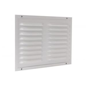 Nedco ventilatie kaderrooster 250x200 mm aluminium wit 62908700