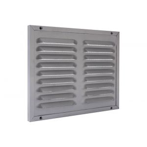 Nedco ventilatie kaderrooster 250x200 mm aluminium aluminium RAL 9006 62908707