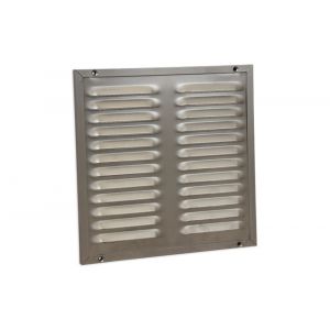 Nedco ventilatie kaderrooster 250x250 mm aluminium aluminium RAL 9006 62908807